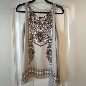 Max Studio double layer trapeze tank Size Large